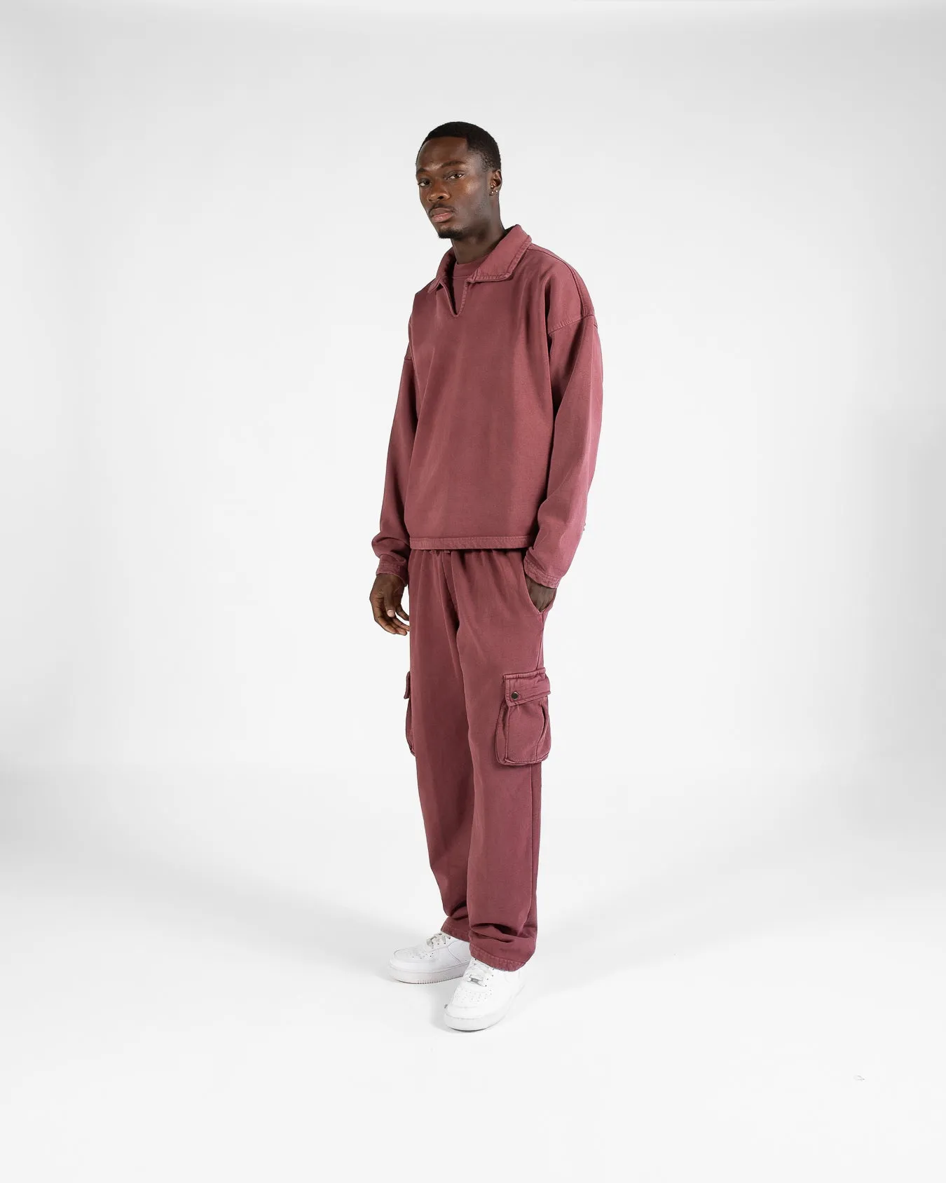 Cargo Sweatpants - Vintage Burgundy