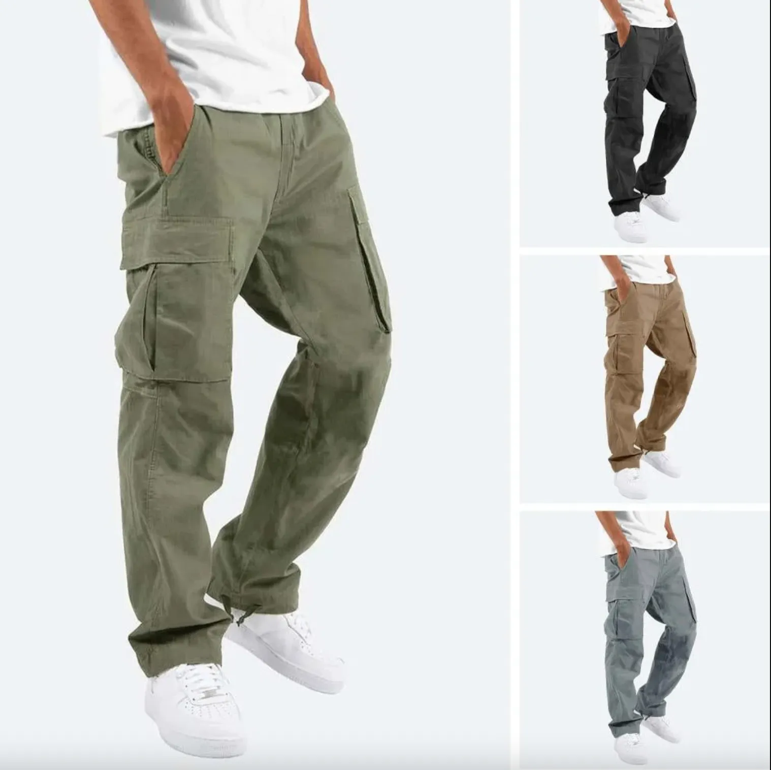 CargoFlex™ | Men's Elastic Waist Cargo Pants | Durable Fabric, Multiple Pockets & Comfortable Fit