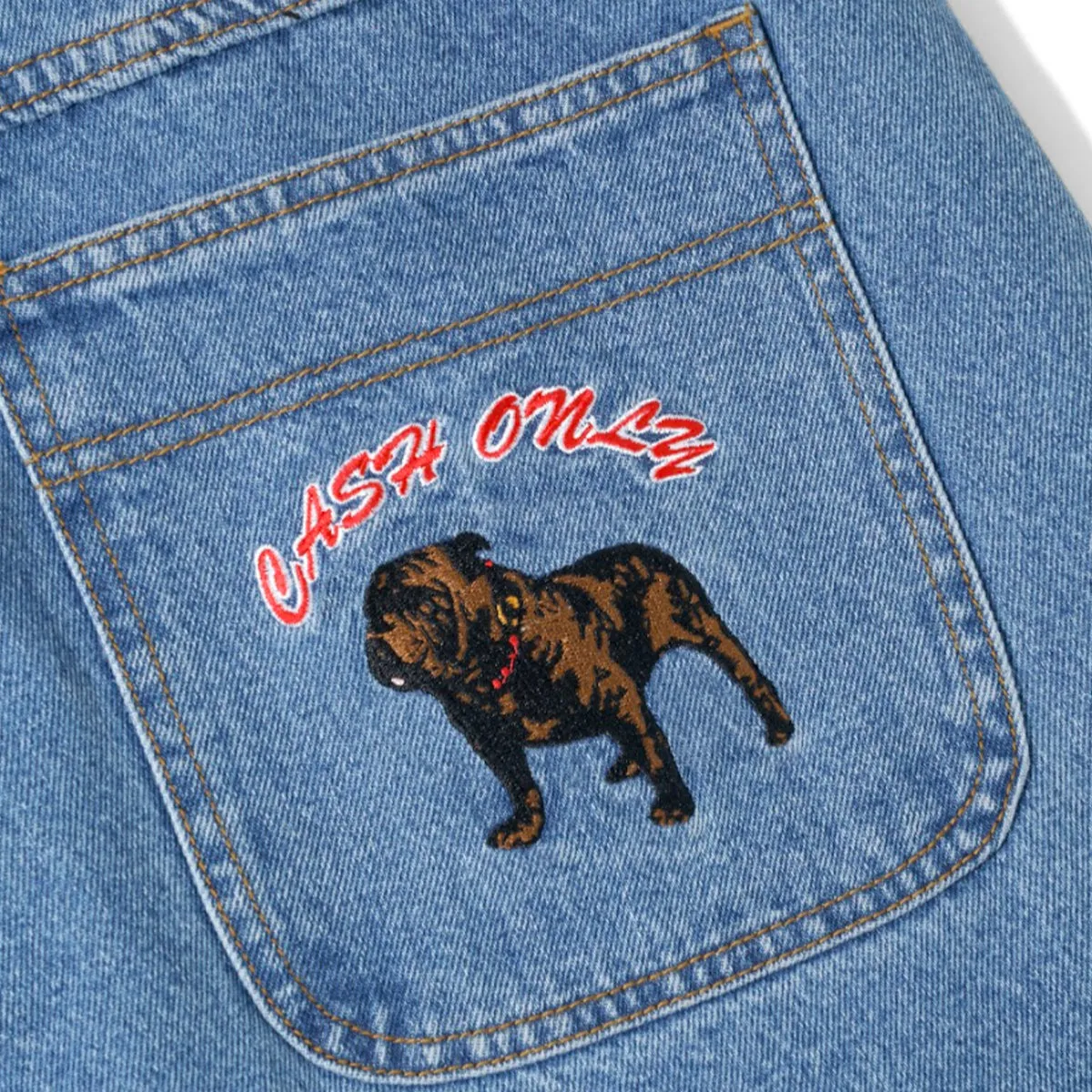 Cash Only - Baggy Denim Mens Pants Washed Indigo