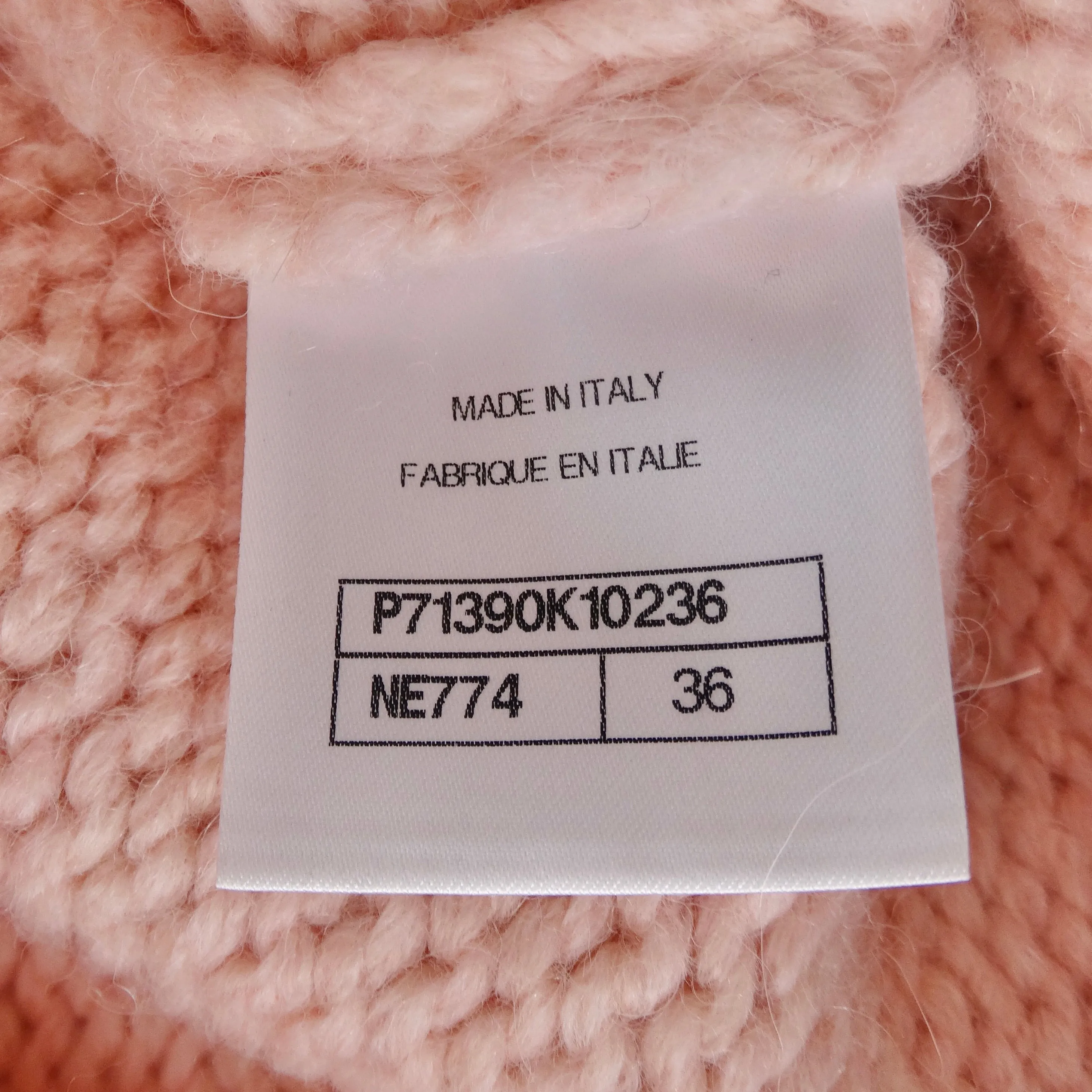 Chanel Pre Fall 2021 Pink Alpaca Knit Jogger Sweatpants