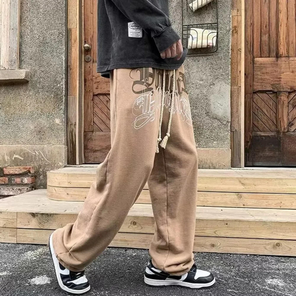 Characterized Letter Drawstring Sweatpants