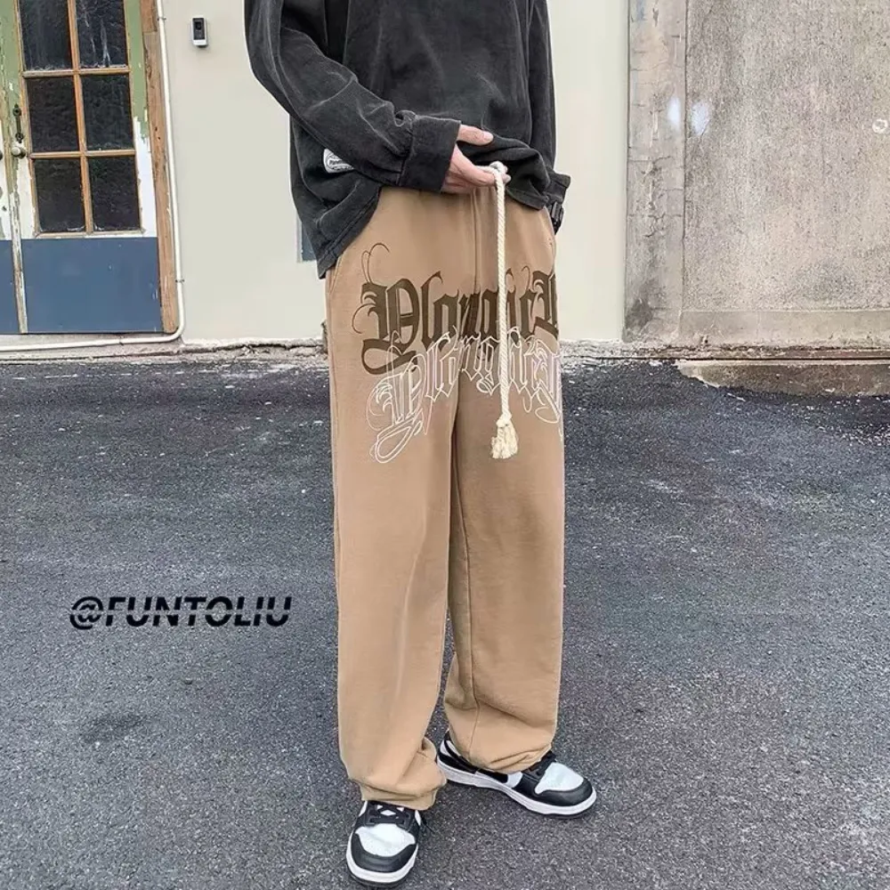 Characterized Letter Drawstring Sweatpants