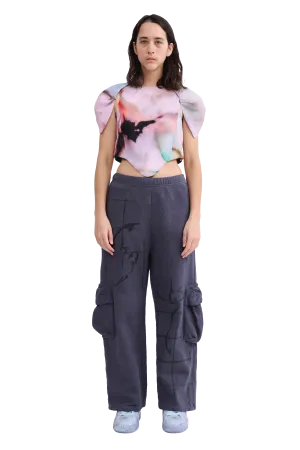 CHARCOAL CARGO SWEATPANT