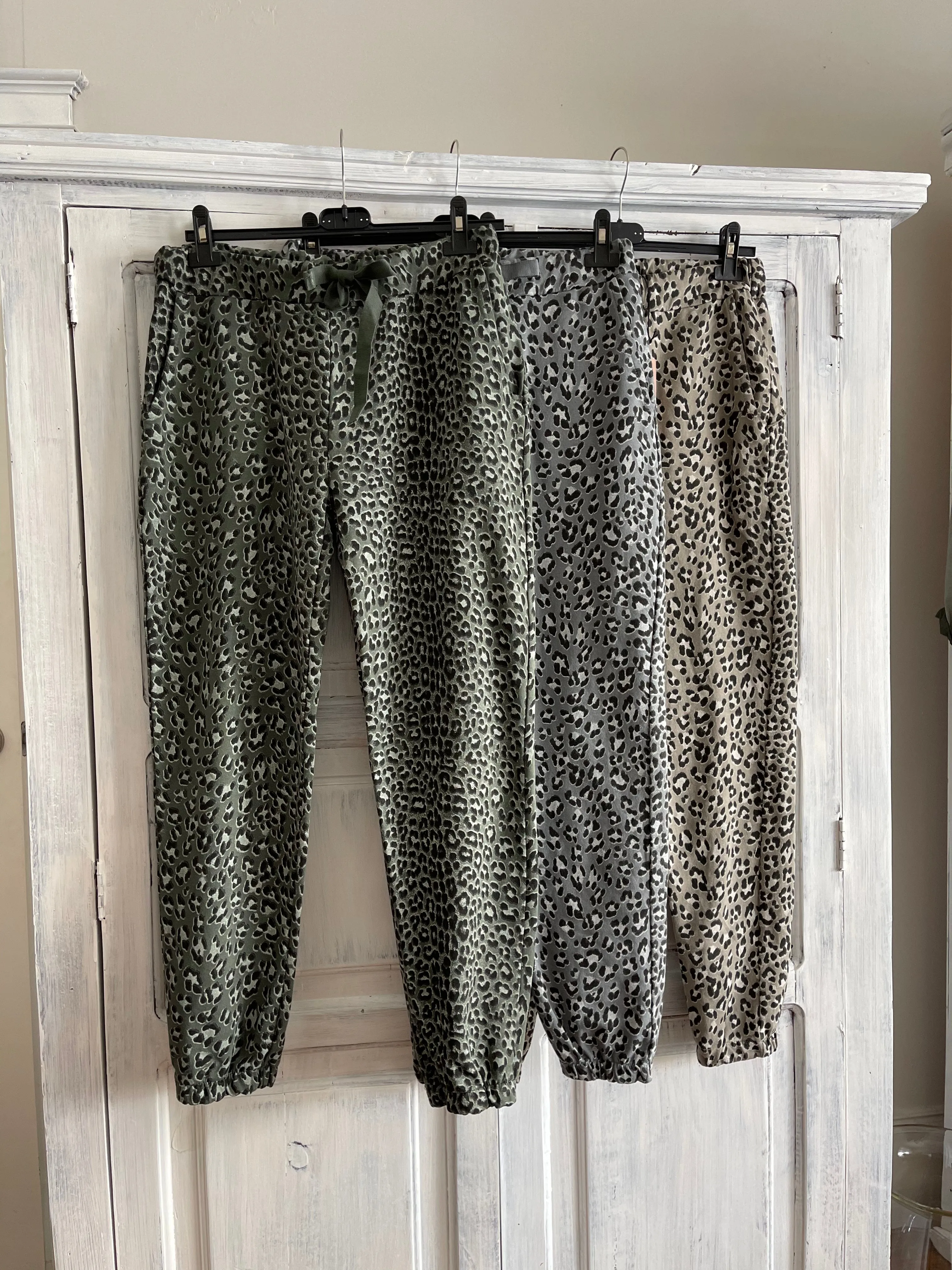 Cheetah joggers