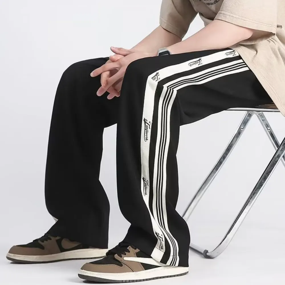 Classic Side Stripe Lettering Sweatpants