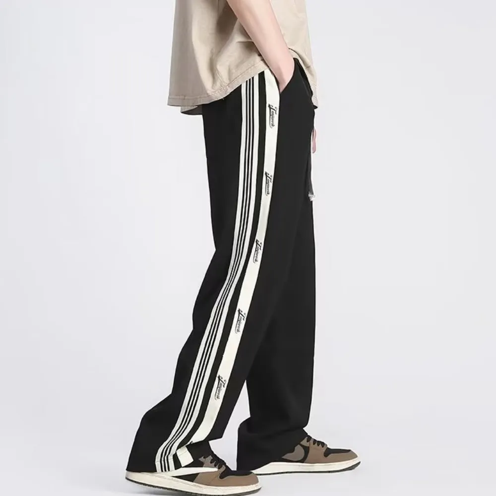 Classic Side Stripe Lettering Sweatpants