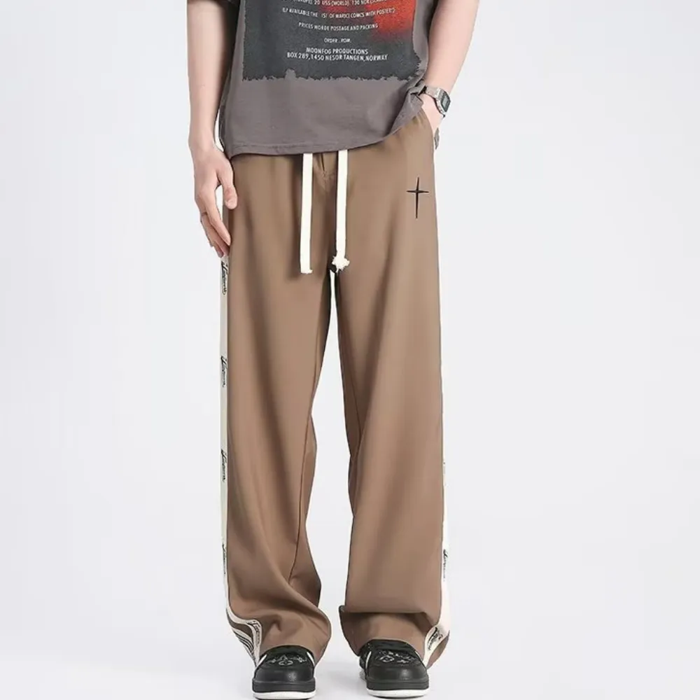 Classic Side Stripe Lettering Sweatpants