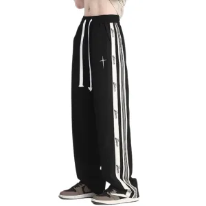Classic Side Stripe Lettering Sweatpants