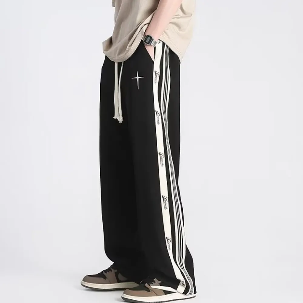 Classic Side Stripe Lettering Sweatpants