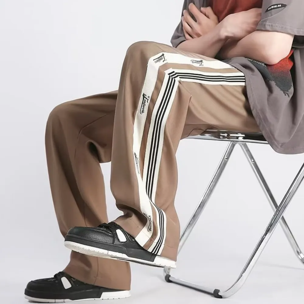 Classic Side Stripe Lettering Sweatpants