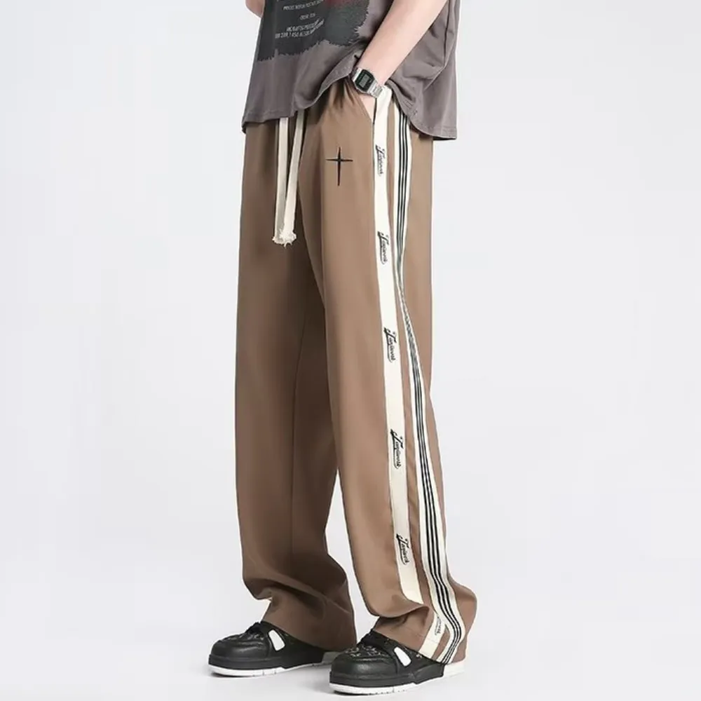 Classic Side Stripe Lettering Sweatpants