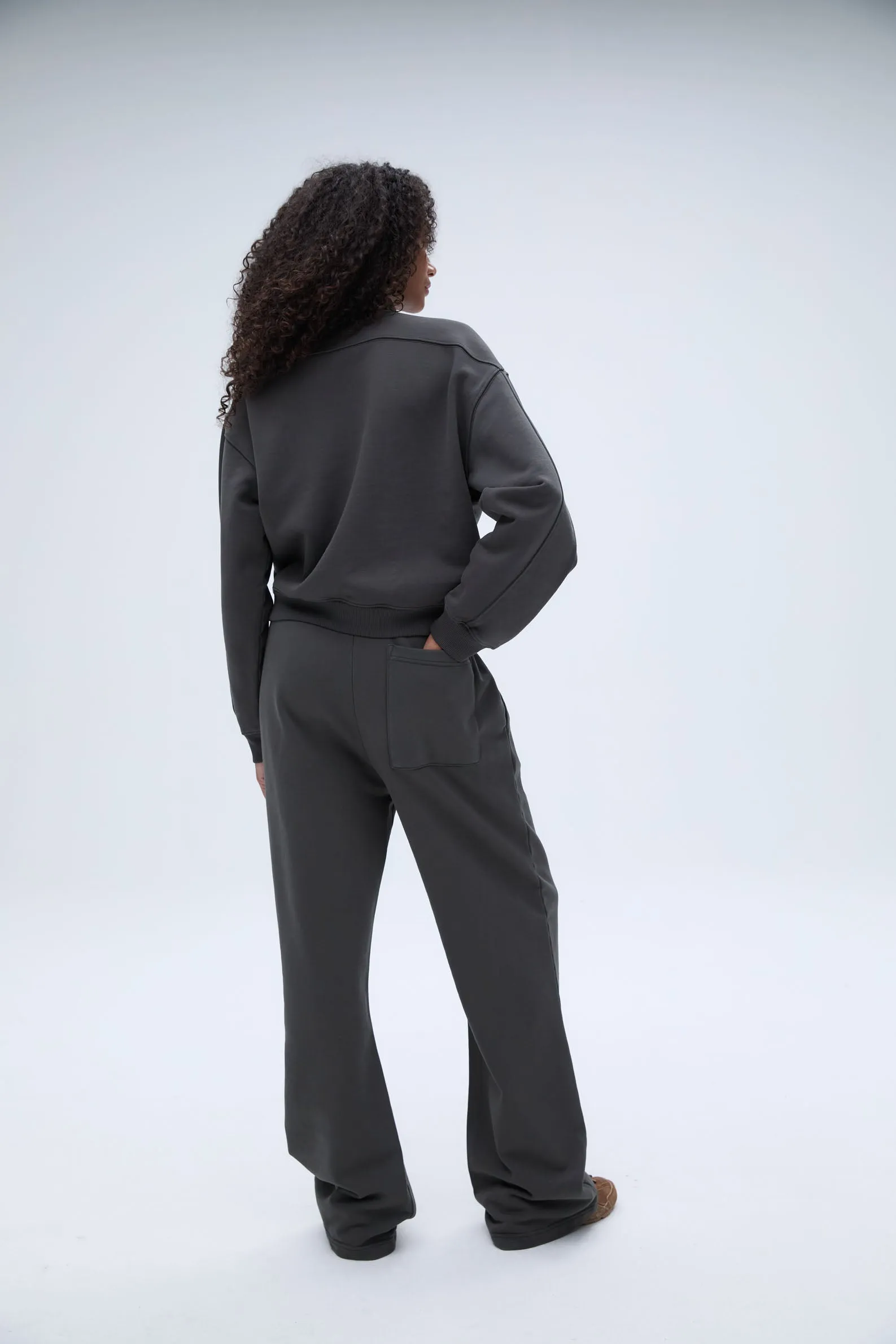 Classics Straight Leg Sweatpants - Charcoal Grey/Blush Pink