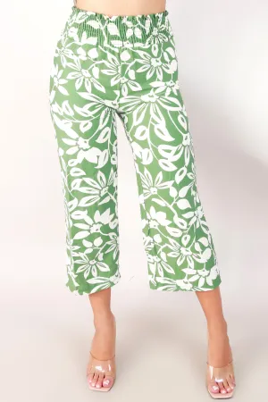 CLEAR THE AIR CAPRI PANTS