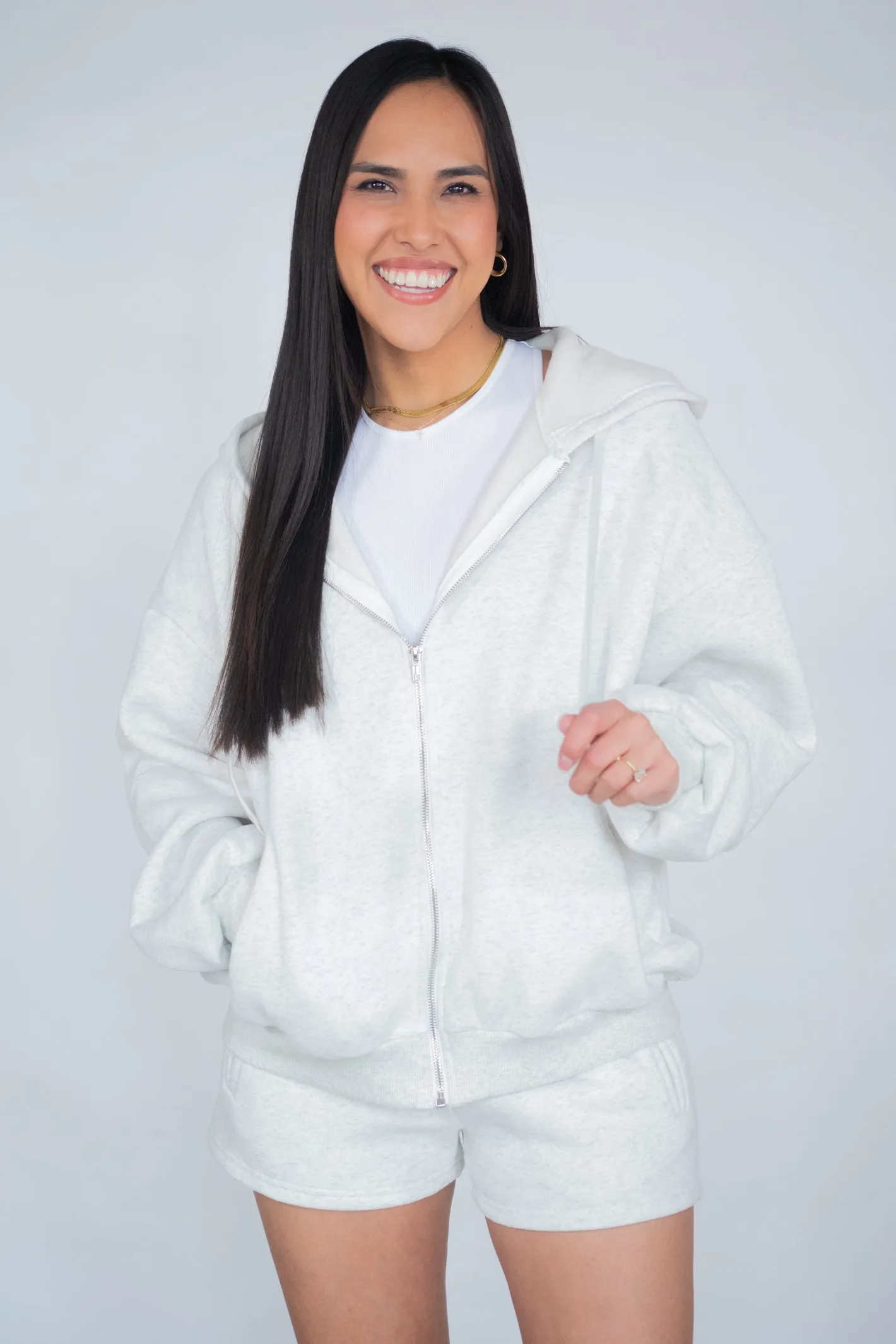 CLOUD NINE  ZIP UP HOODIE