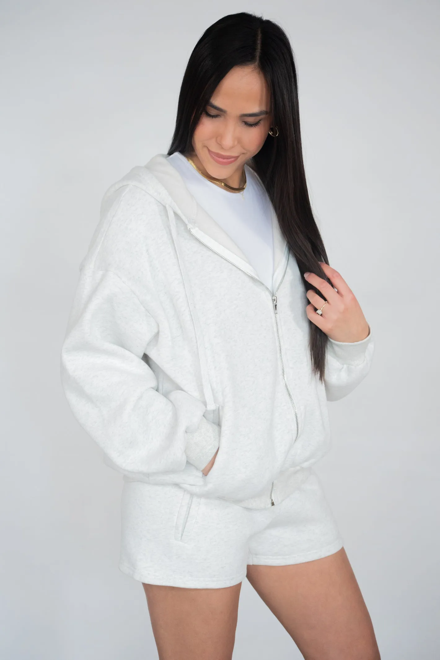 CLOUD NINE  ZIP UP HOODIE