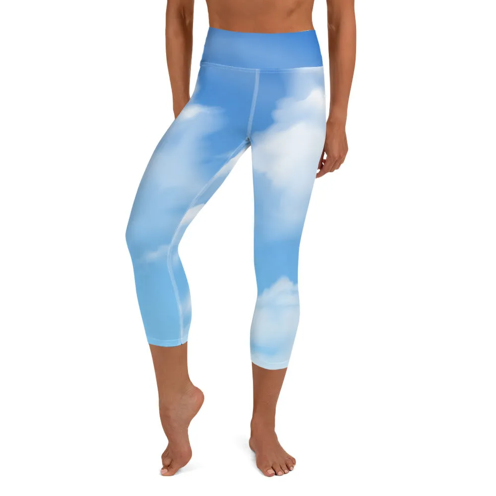 Clouds High-waist Yoga Capri Leggings