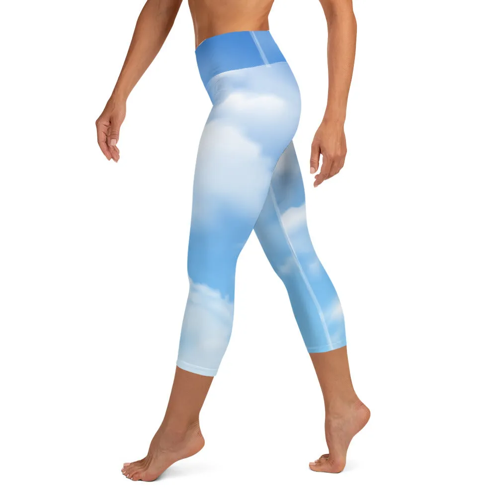 Clouds High-waist Yoga Capri Leggings