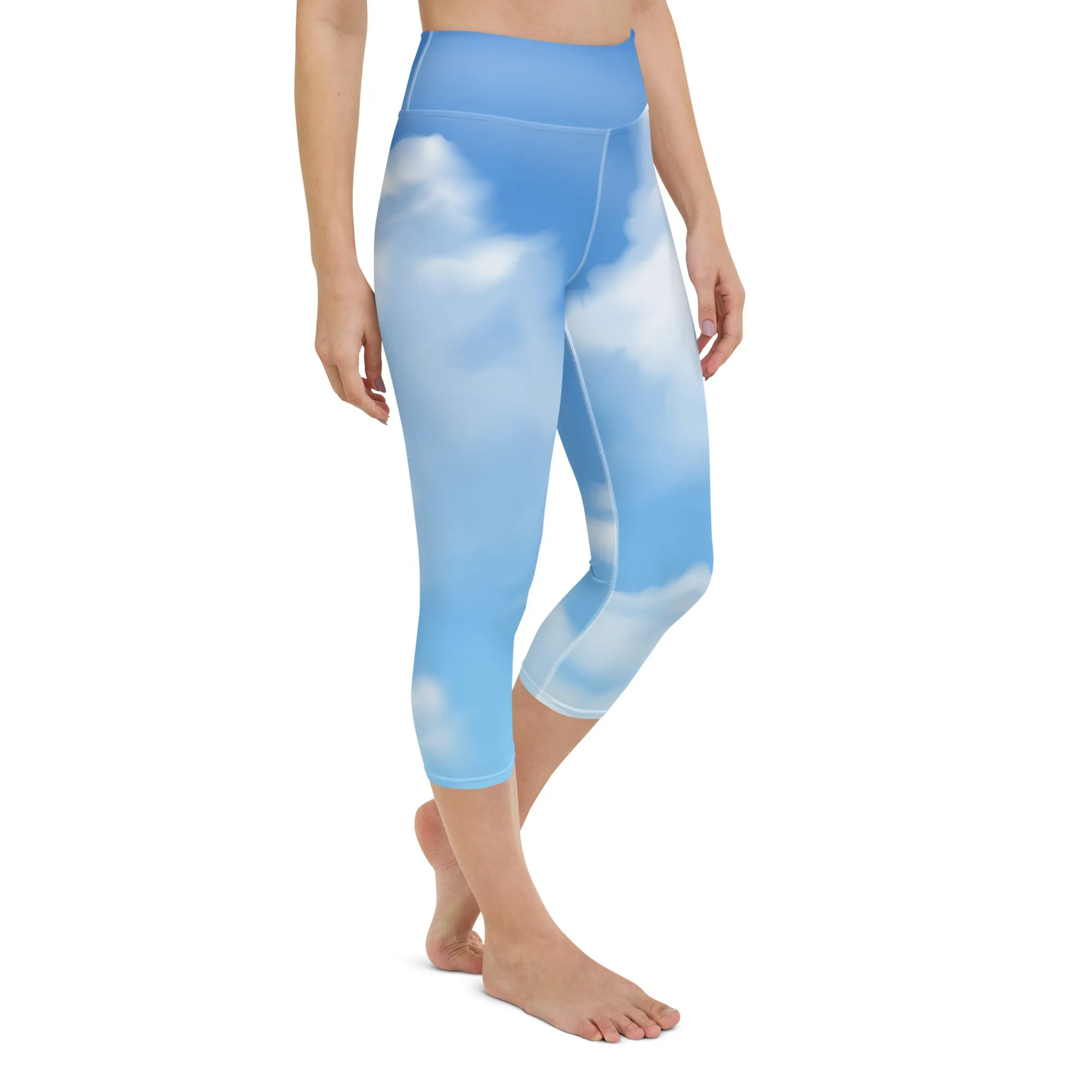 Clouds High-waist Yoga Capri Leggings