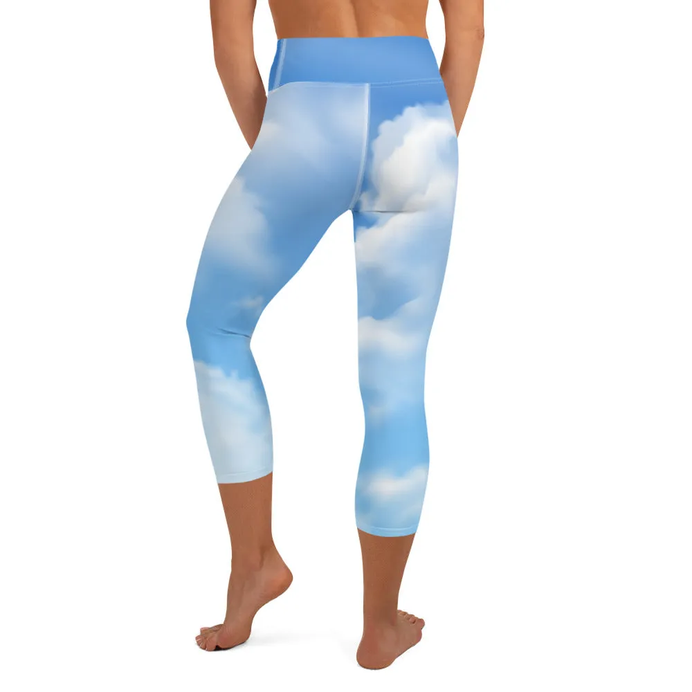 Clouds High-waist Yoga Capri Leggings