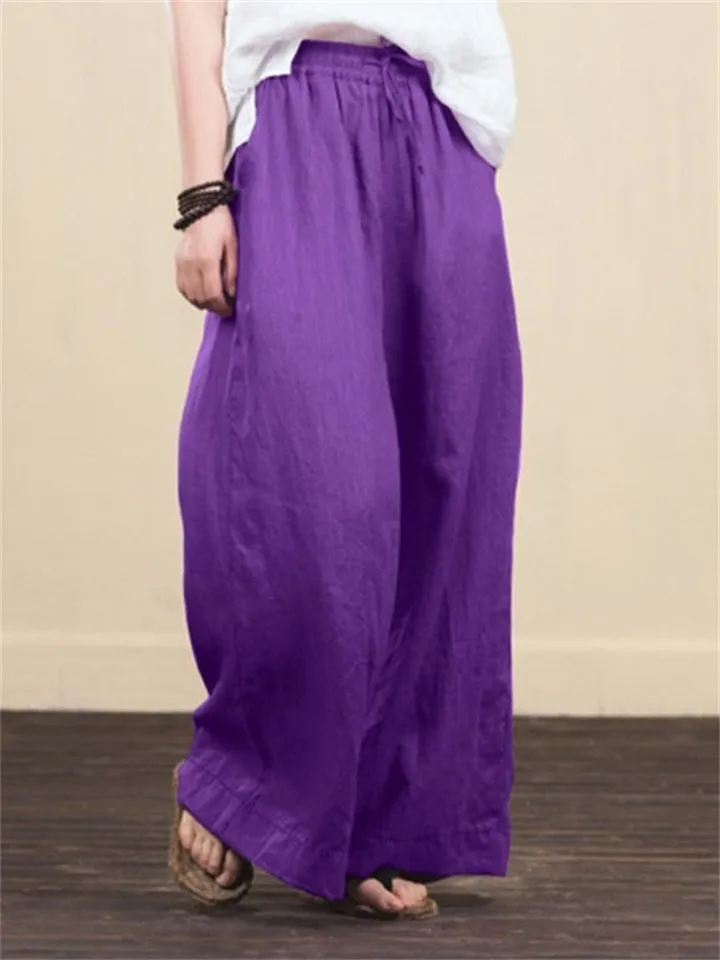 Comfort Wide Leg Loose Holiday Pants for Women