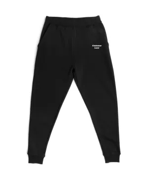 COMMON LOVE SWEATPANTS (Black/Embroidered Logo)