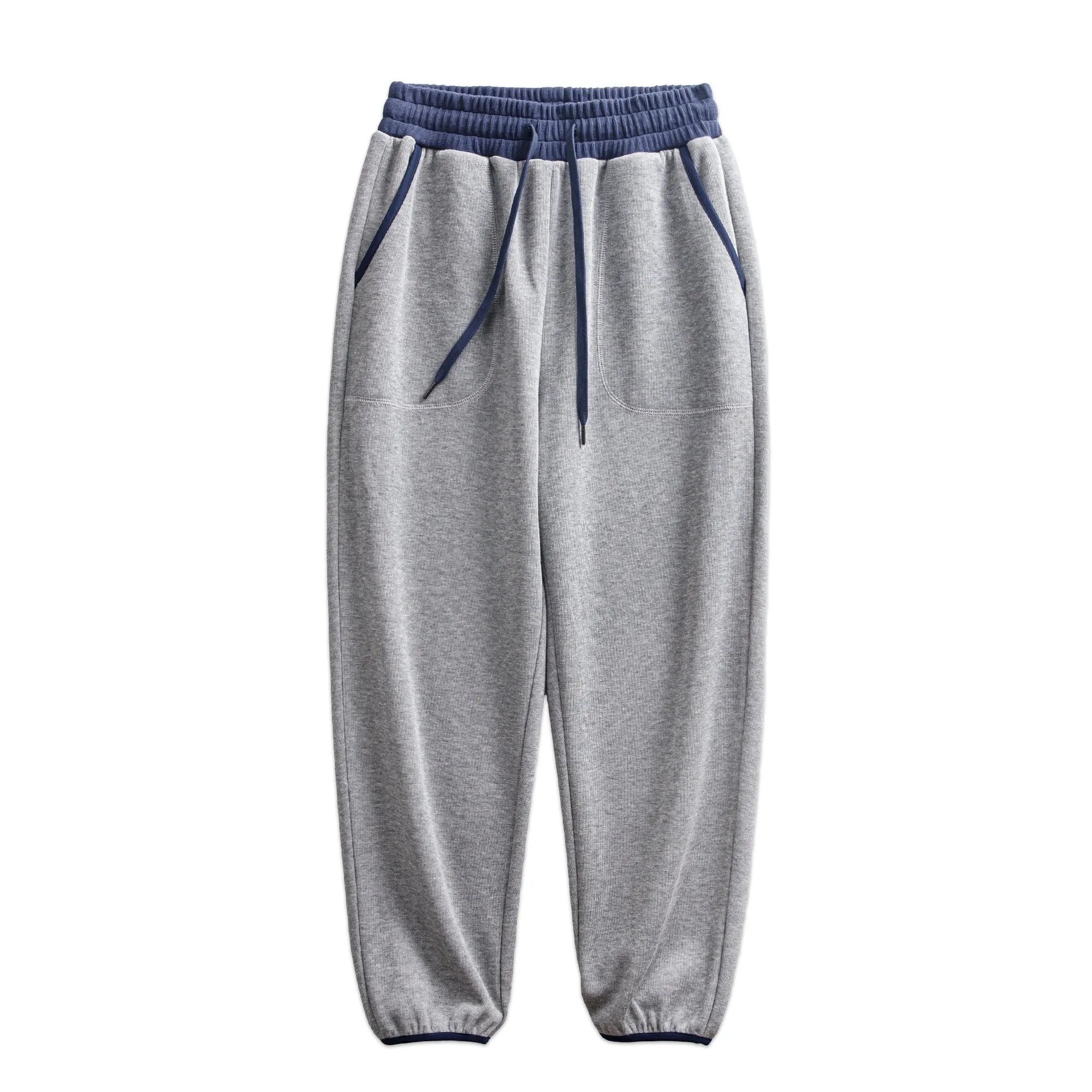 Contrast Color Drawstring Sweatpants for Women