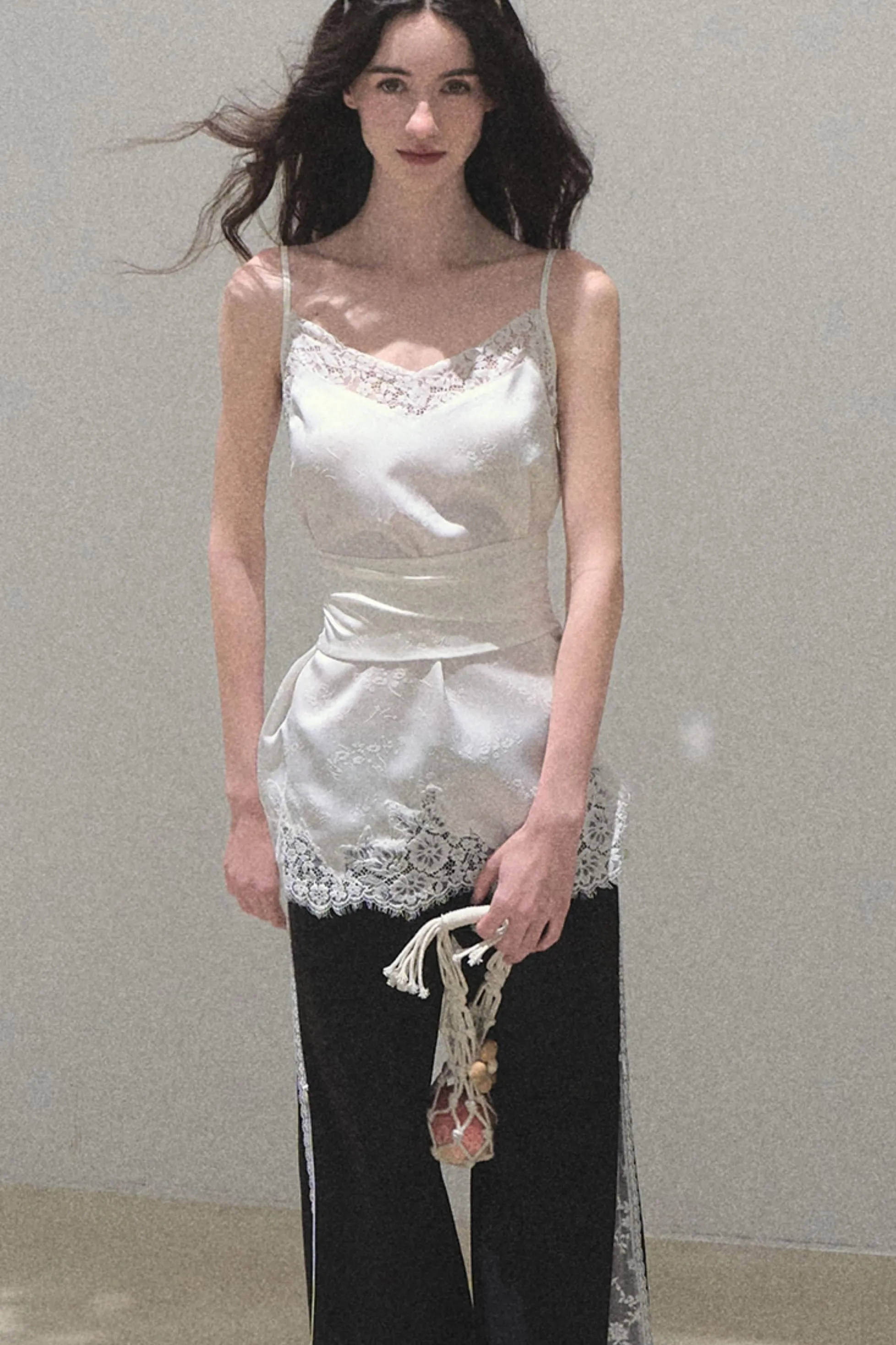 Copper Tencel Wide-Leg Pants