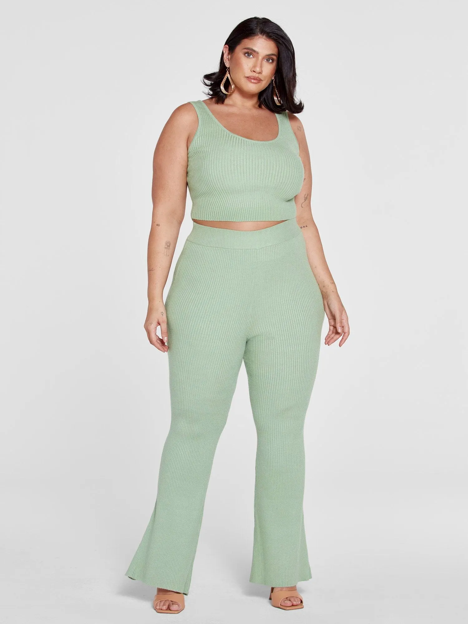 Cordelia Ribbed Knit Pants - Gabi Fresh x FTF