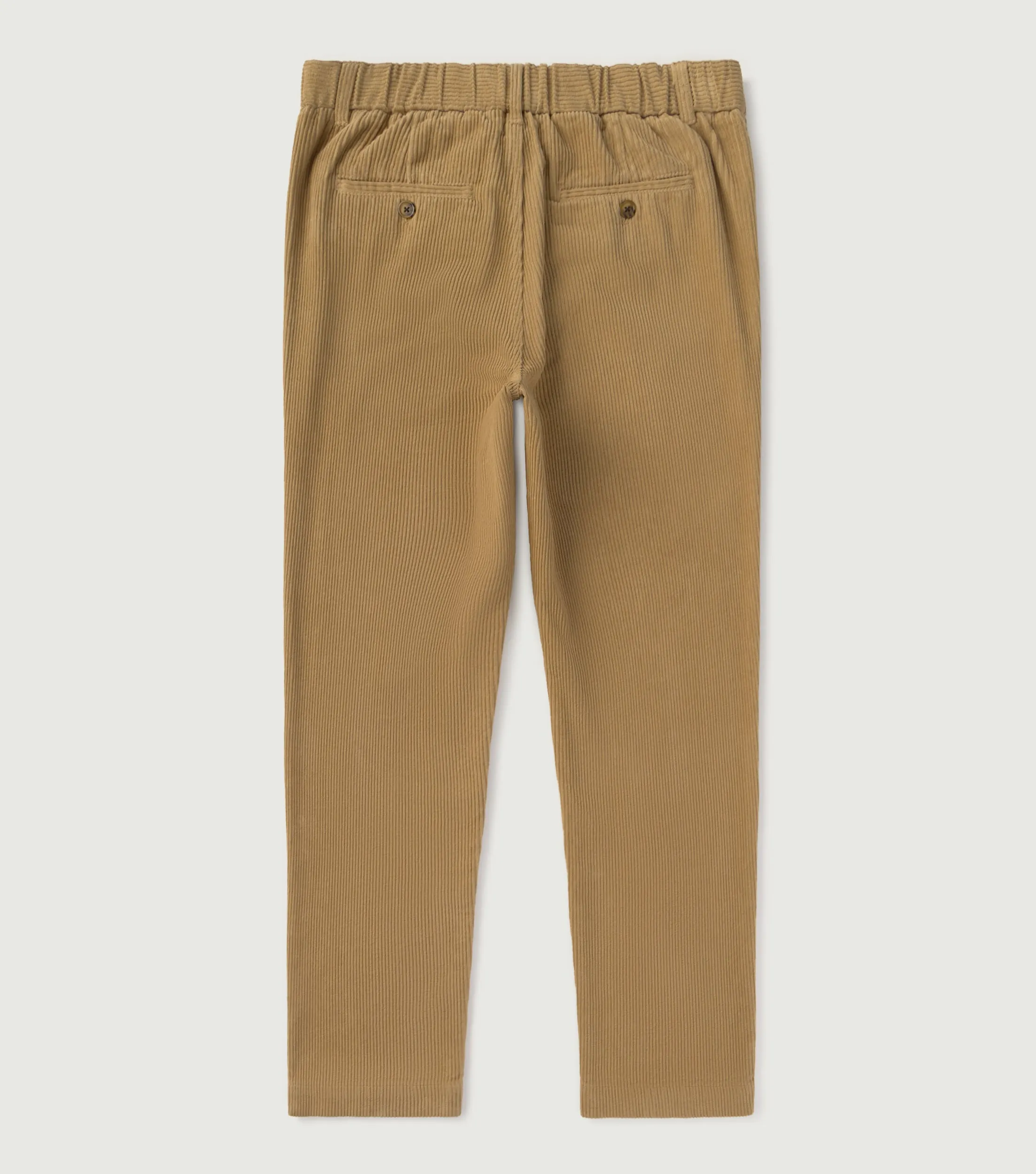 Corduroy Carrot Pleated Pants Beige