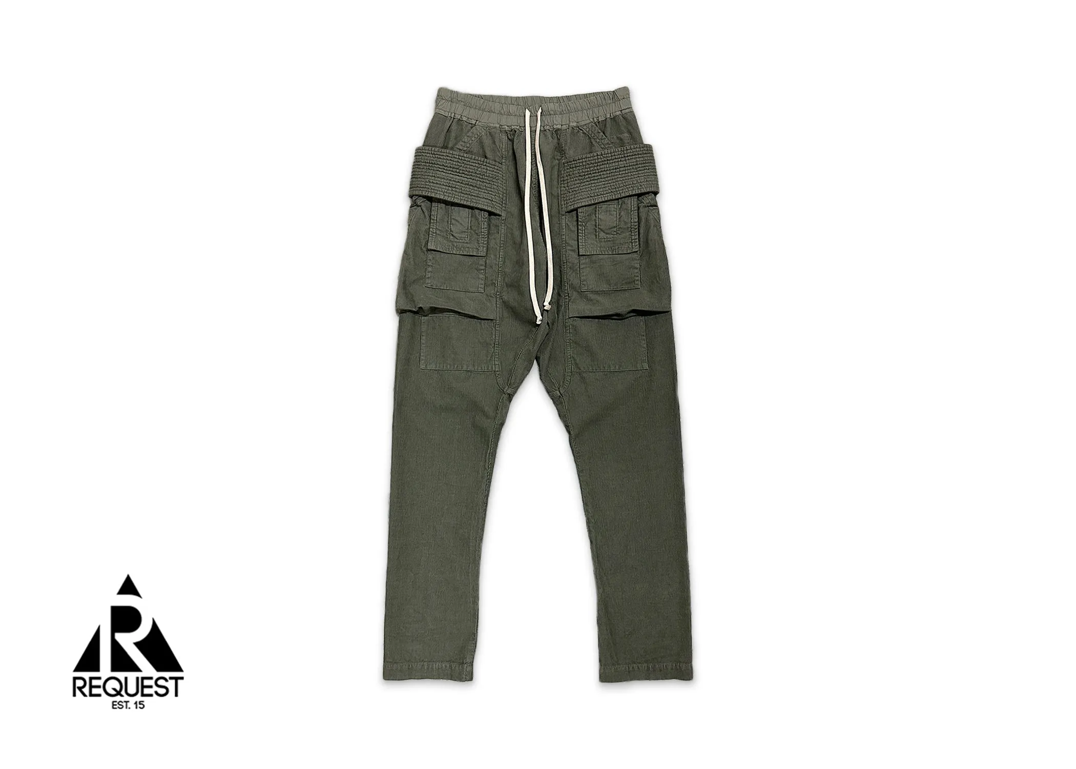 Corduroy Creatch Cargo Drawstring "Sage"