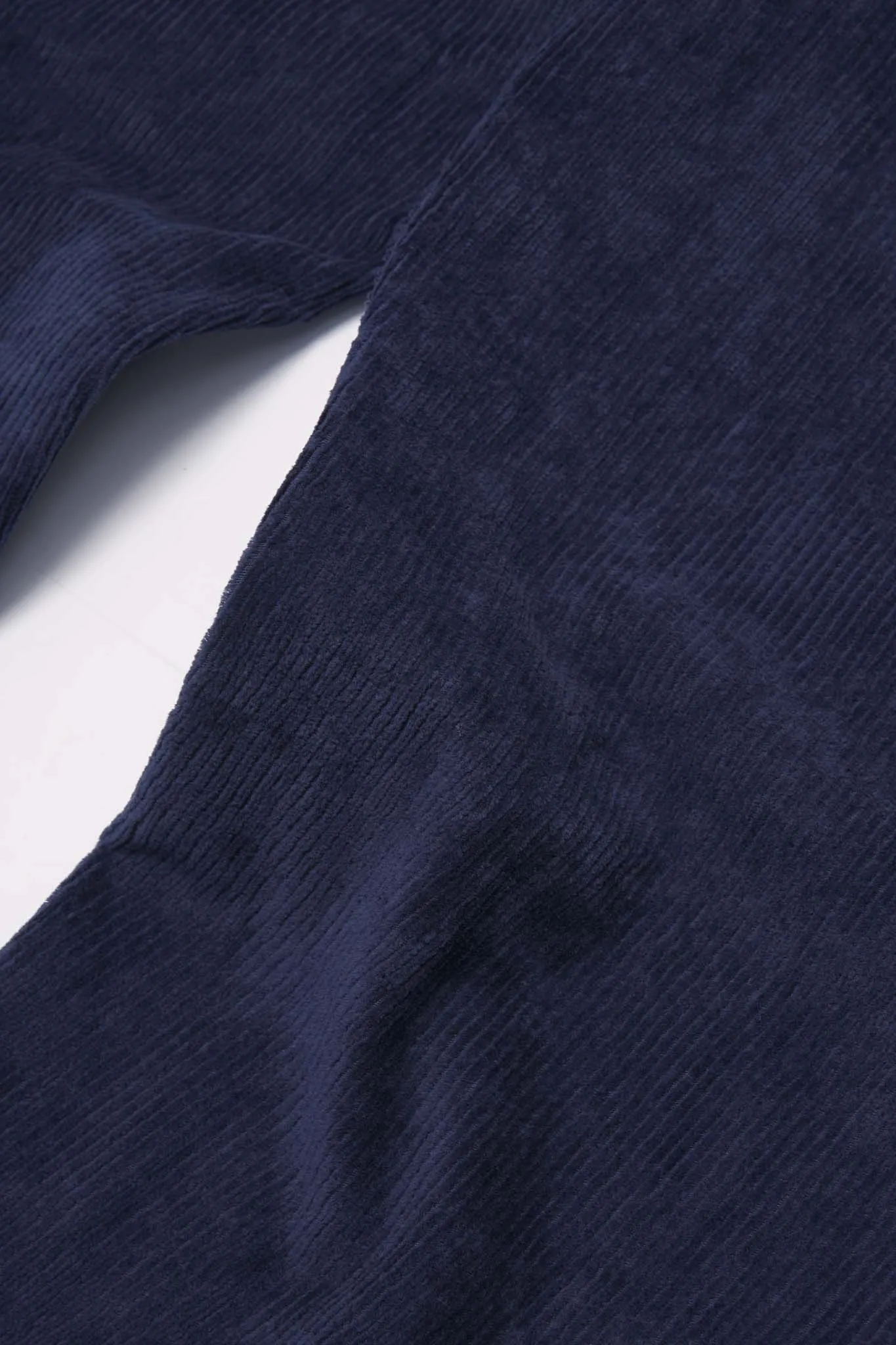 CORDUROY WIDE PANTS IN NAVY