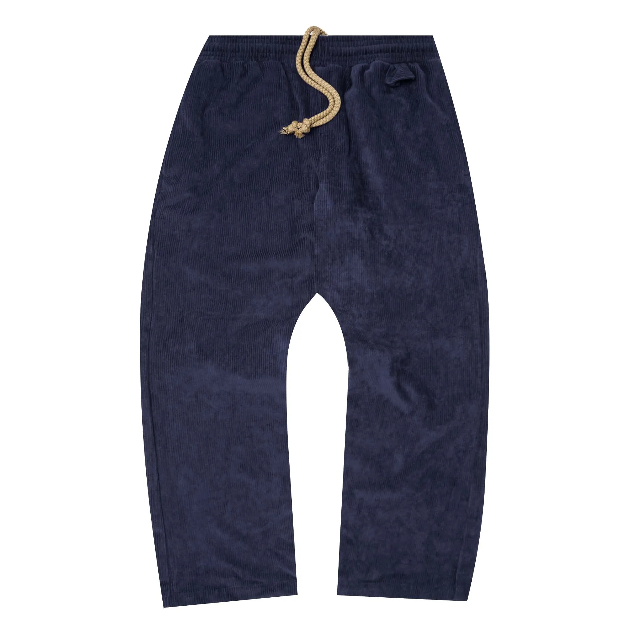CORDUROY WIDE PANTS IN NAVY