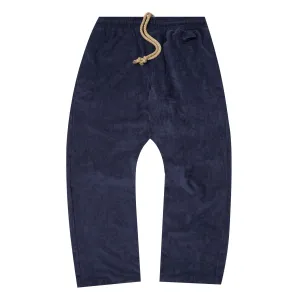 CORDUROY WIDE PANTS IN NAVY