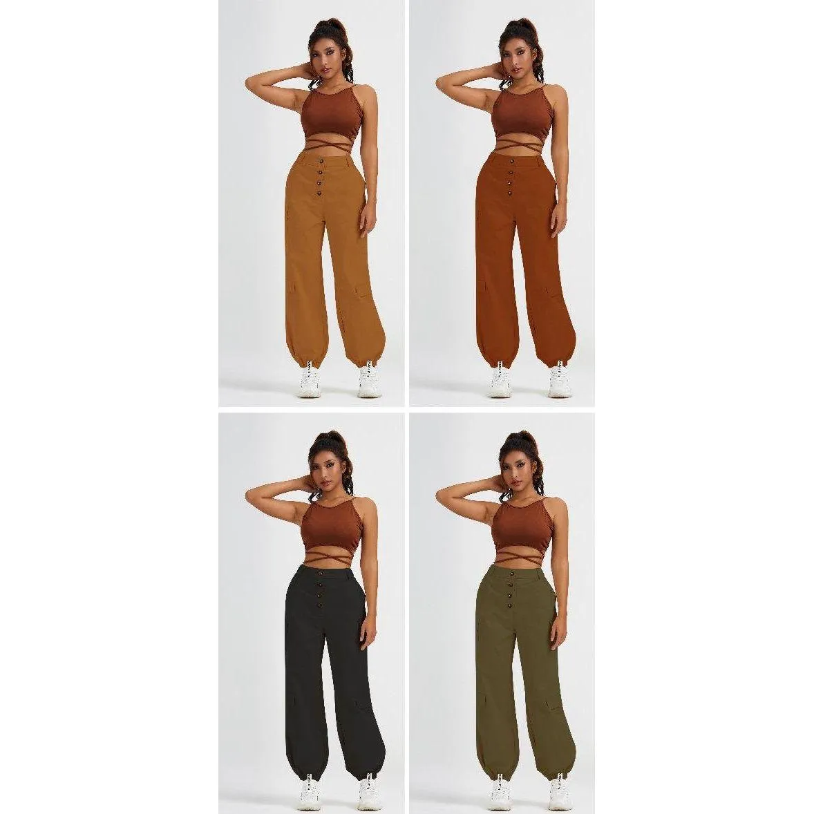 Cotton Linen Wide Leg Palazzo Pants.