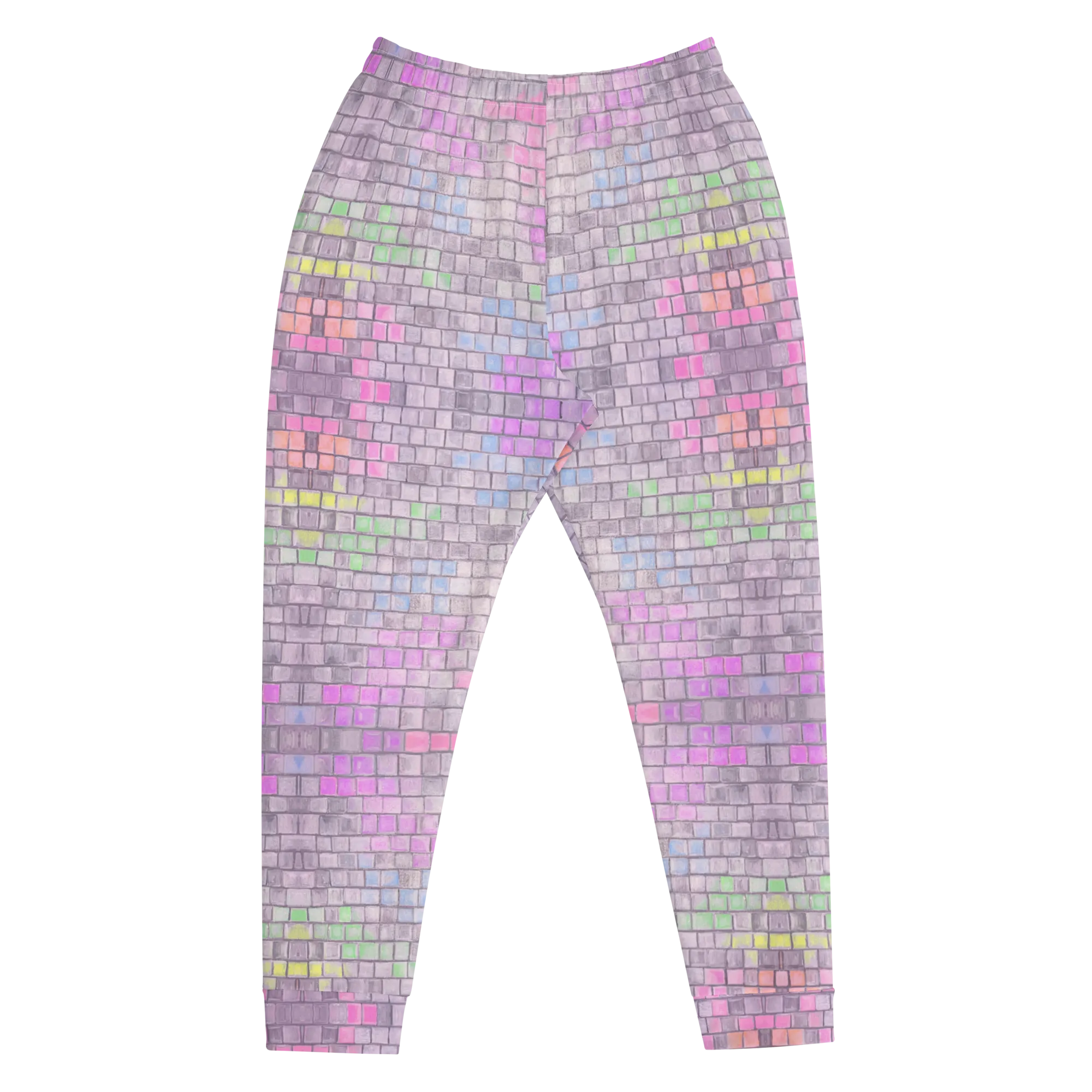 Cozy Slim Fit Joggers- "Disco Kitty" Design