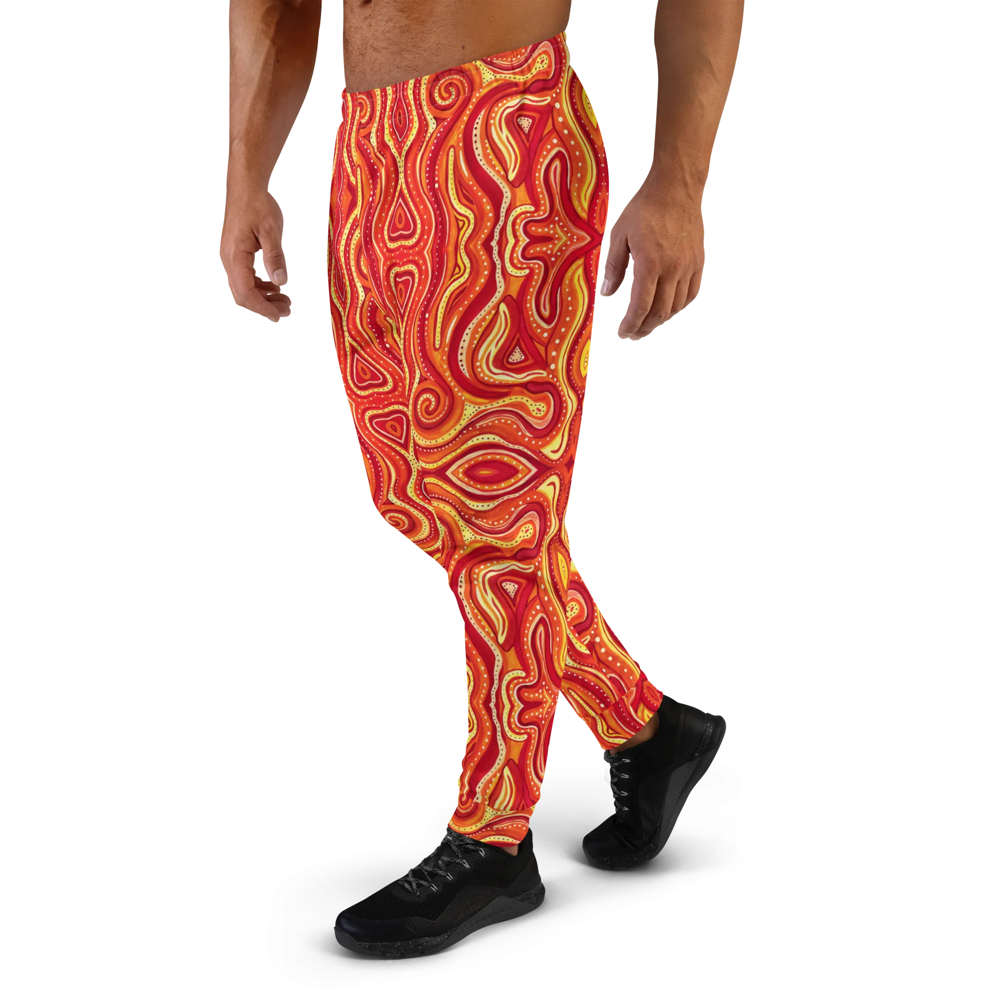 Cozy Slim Fit Joggers- "Ember" Design