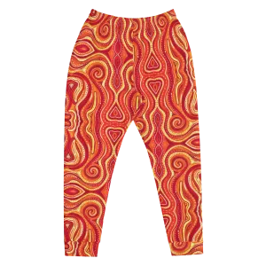 Cozy Slim Fit Joggers- "Ember" Design