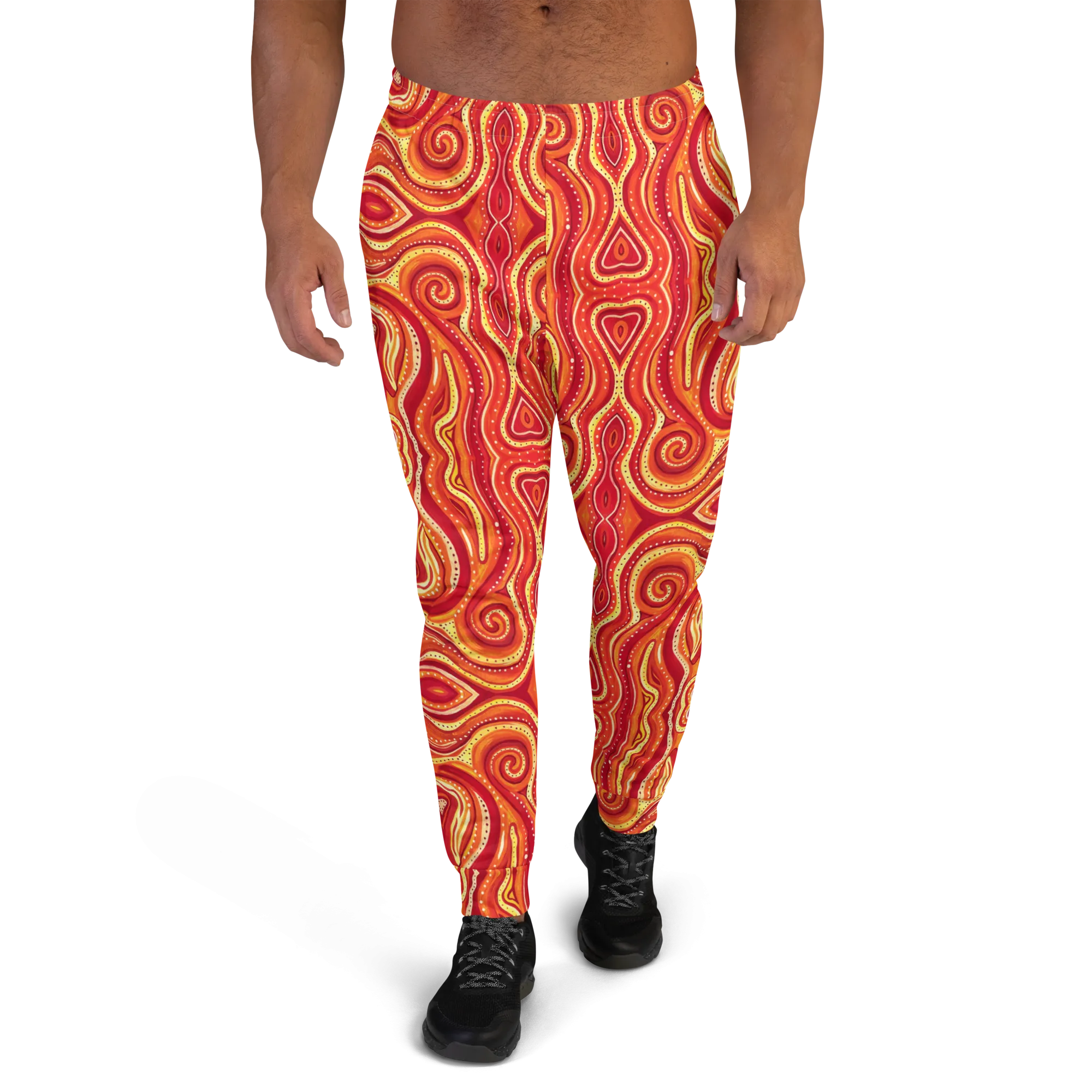 Cozy Slim Fit Joggers- "Ember" Design