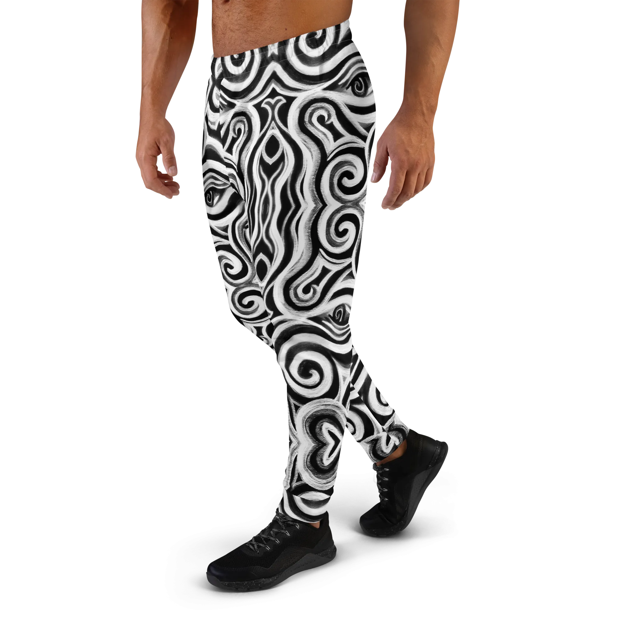 Cozy Slim Fit Joggers- "Time Travel" Design