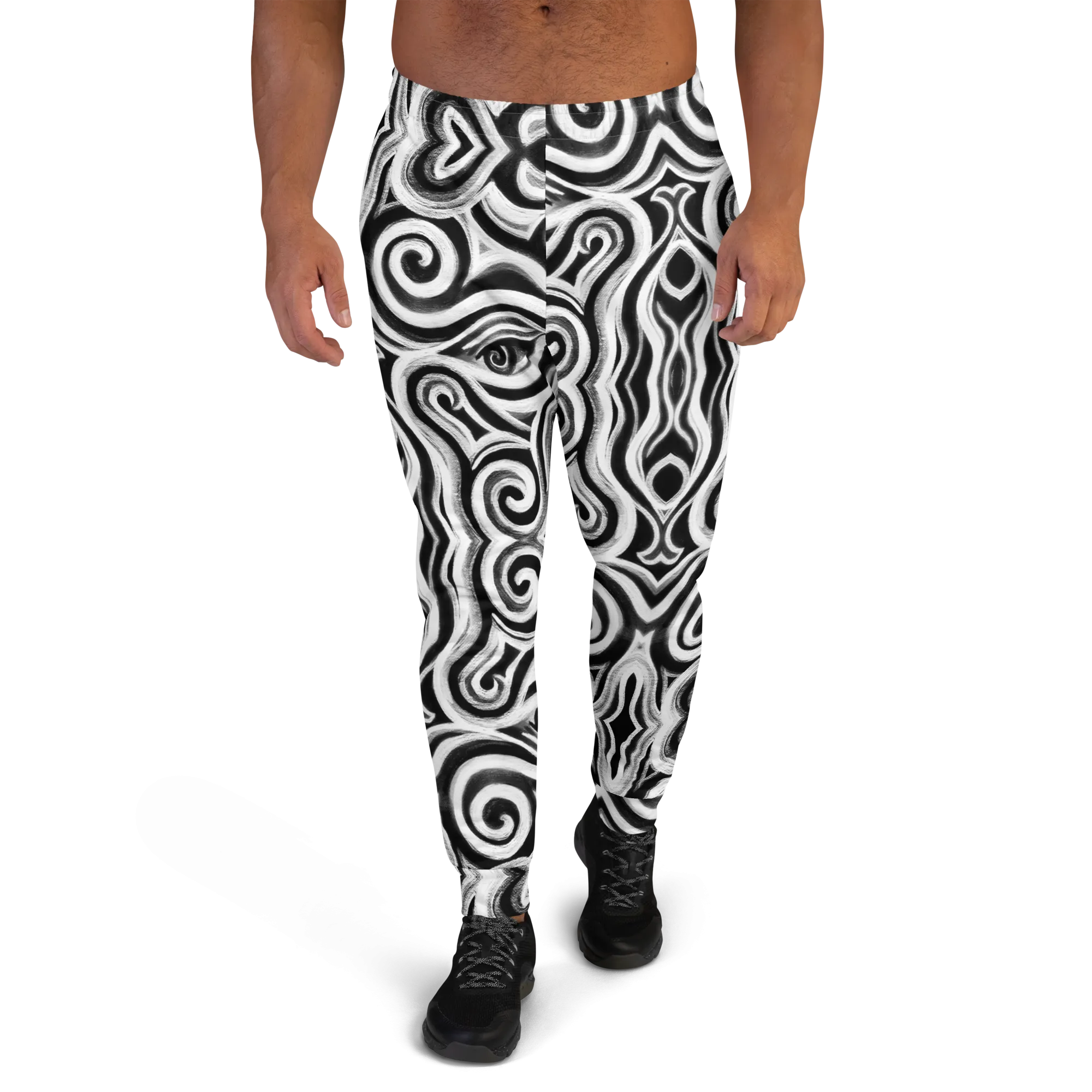 Cozy Slim Fit Joggers- "Time Travel" Design