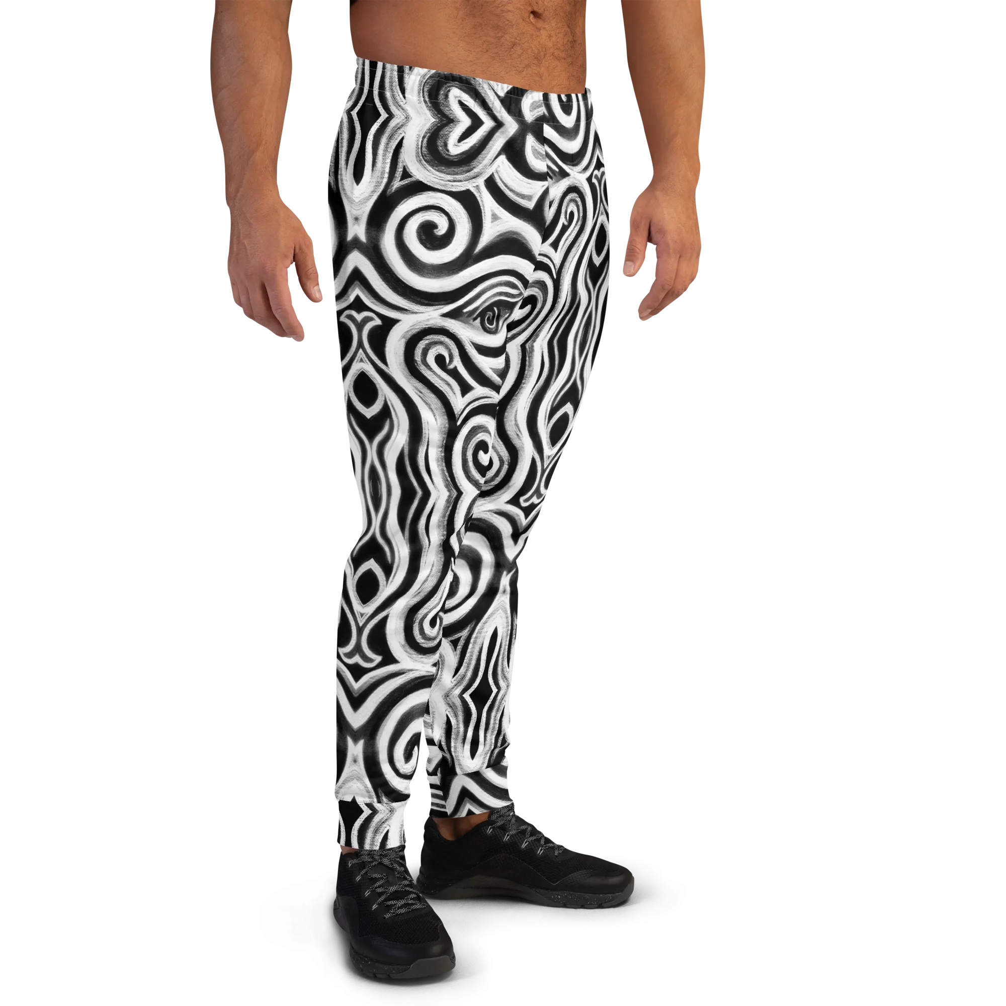 Cozy Slim Fit Joggers- "Time Travel" Design