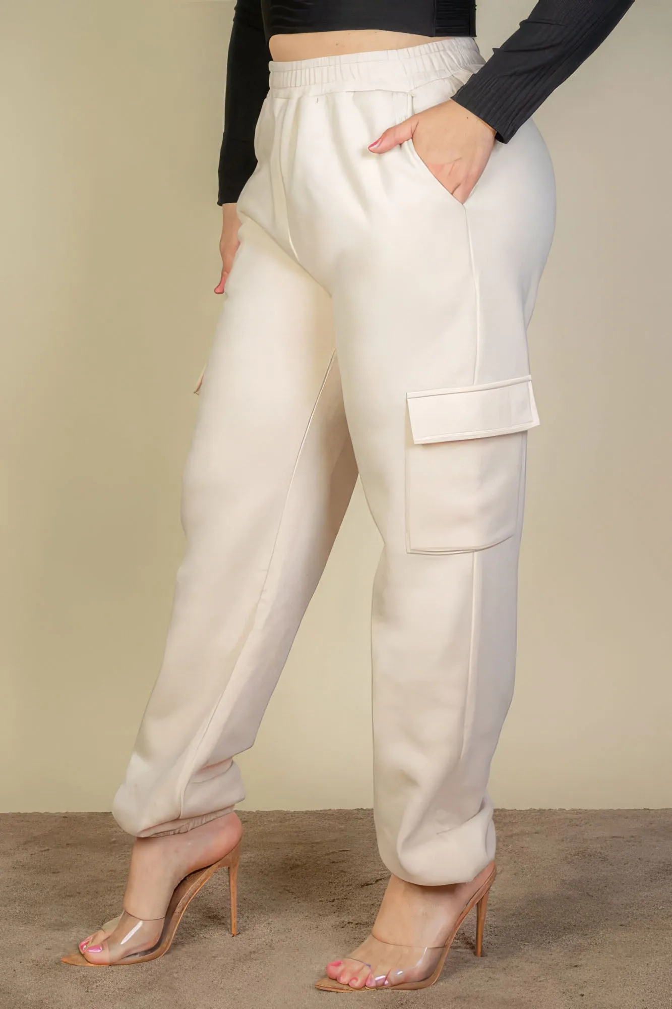 “Cozy Sunday” Stone Sweatpants
