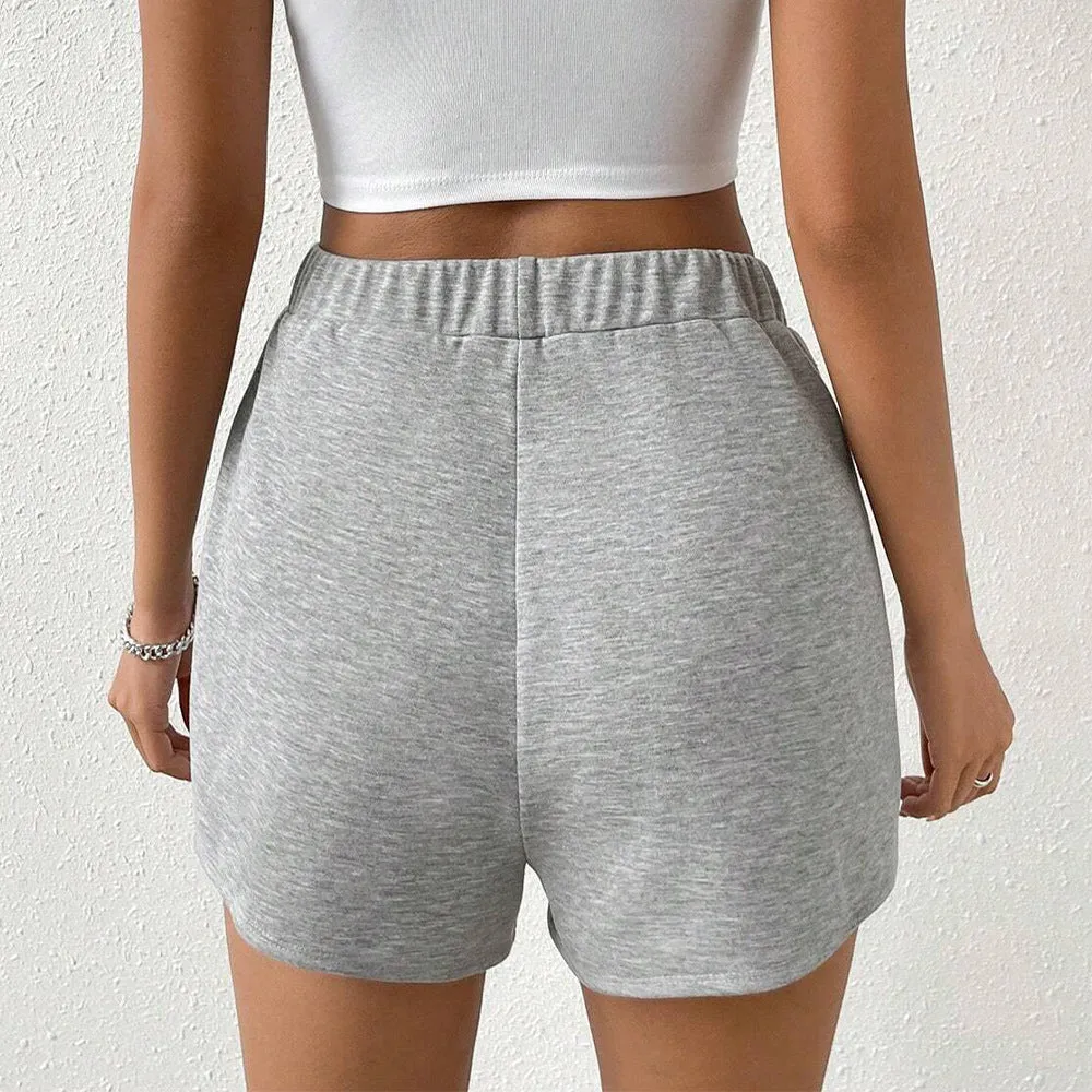 Cross-border  women's clothing popular autumn and winter new elastic waist sweatpants casual versatile shorts sports fashion culottes