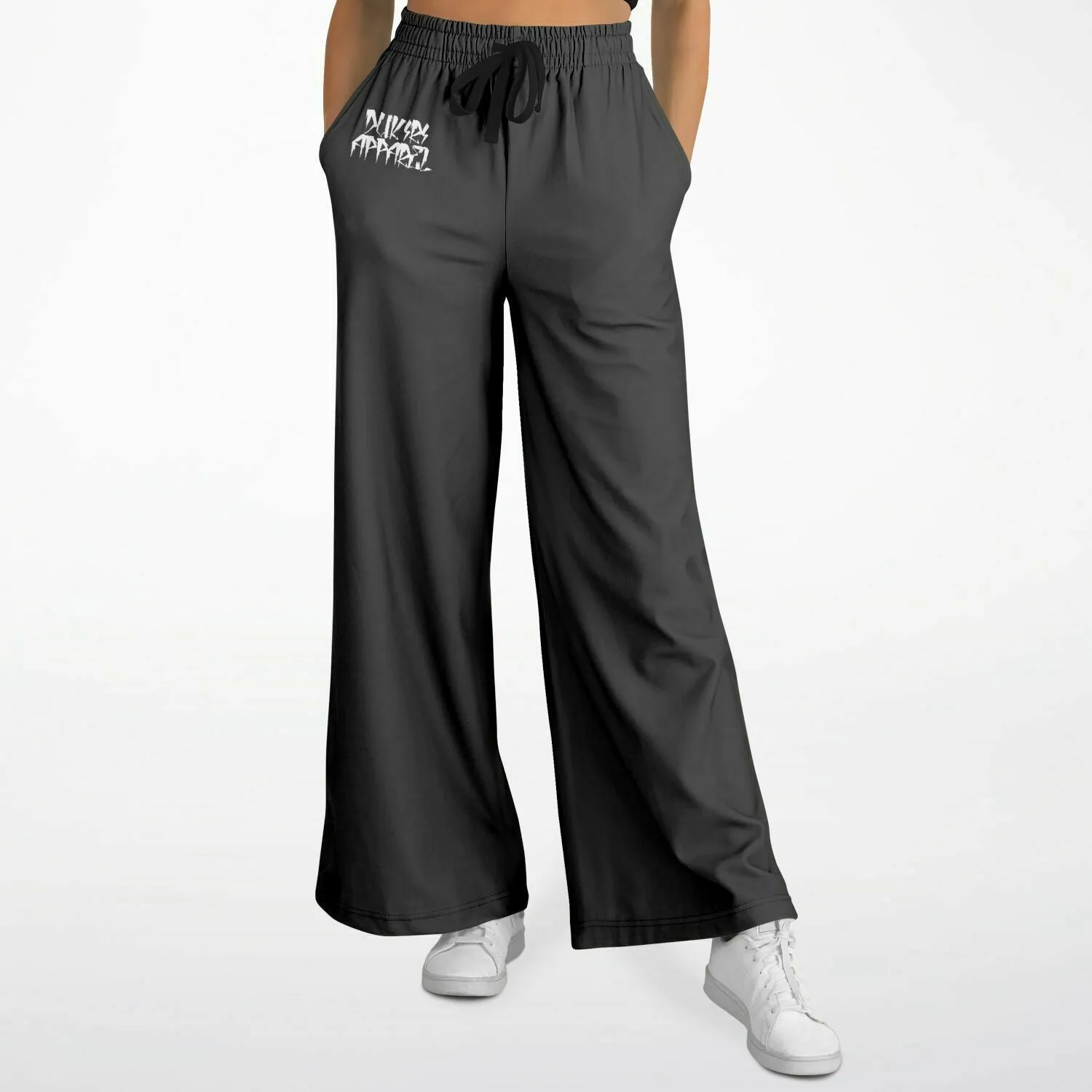 Dark Grey Streetwear flare pants