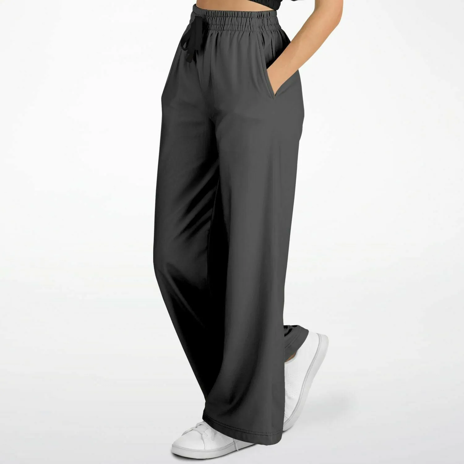 Dark Grey Streetwear flare pants