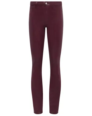 Dark Wine Coated Selma Bootcut Jean