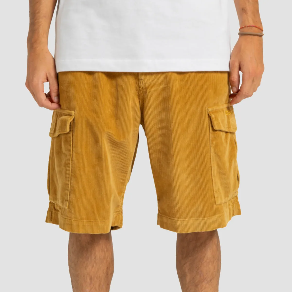 DC Pipeline Corduroy Cargo Shorts Medal Bronze