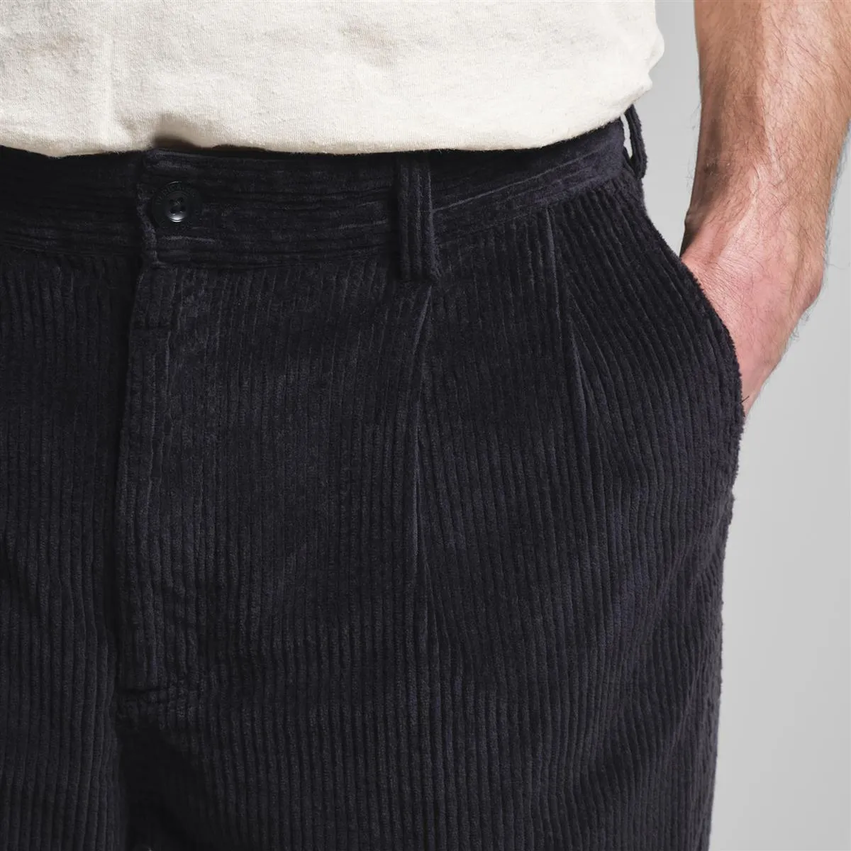 DEDICATED Pants Vallen Corduroy Black