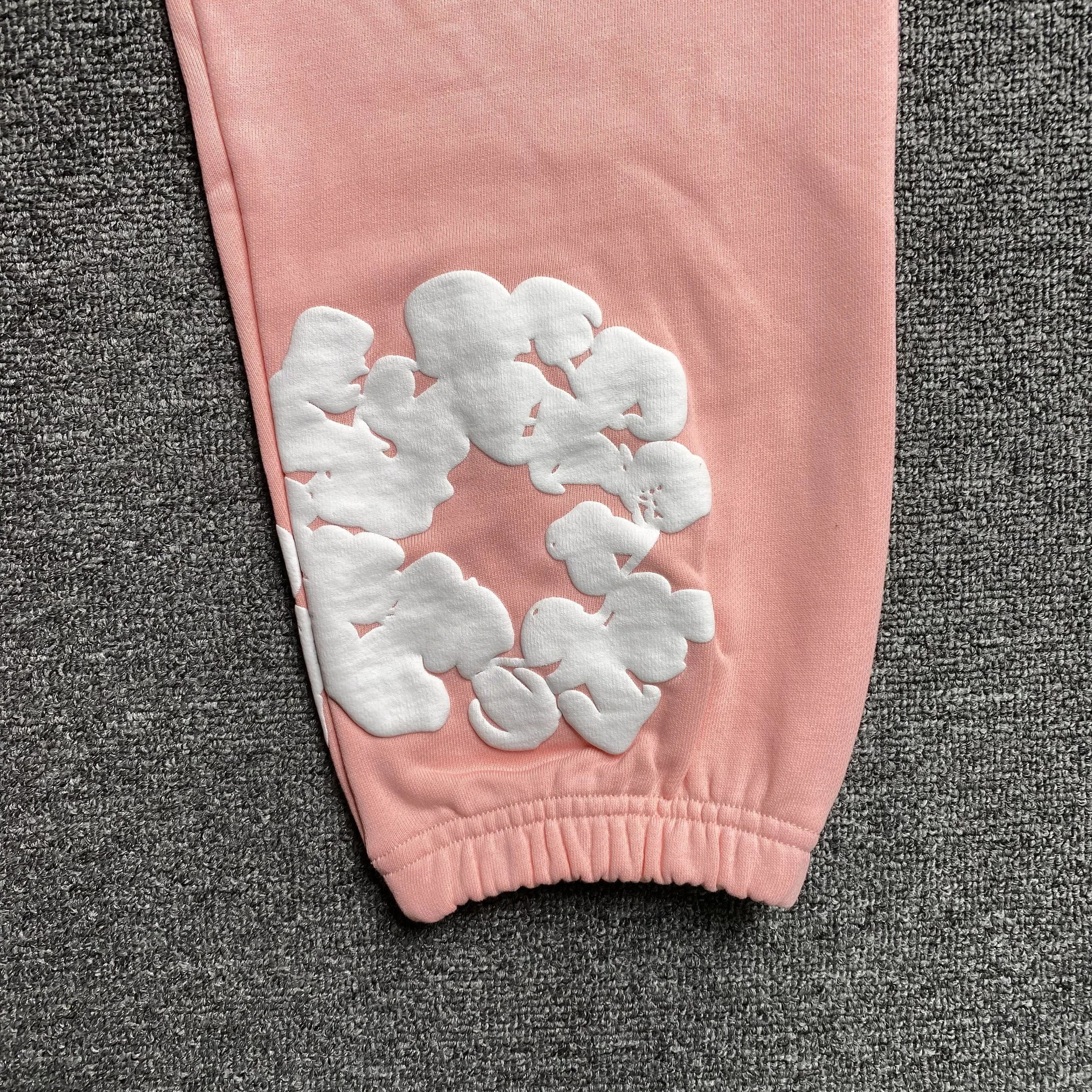 DENIM TEARS COTTON WREATH SWEATPANTS PEACH