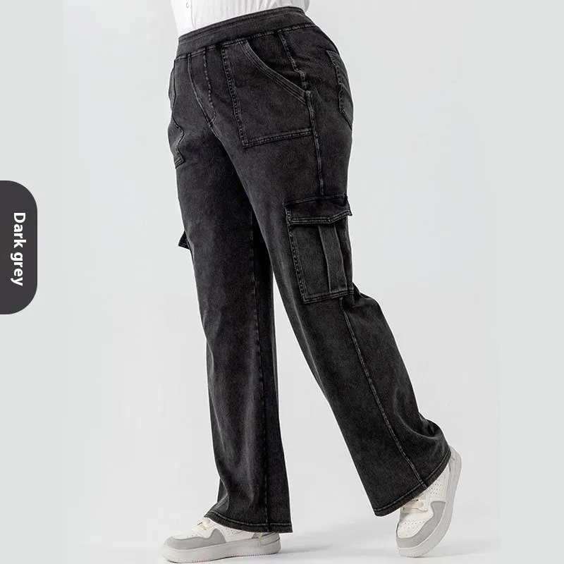 DenimFlex High Waist Stretch Sweatpants